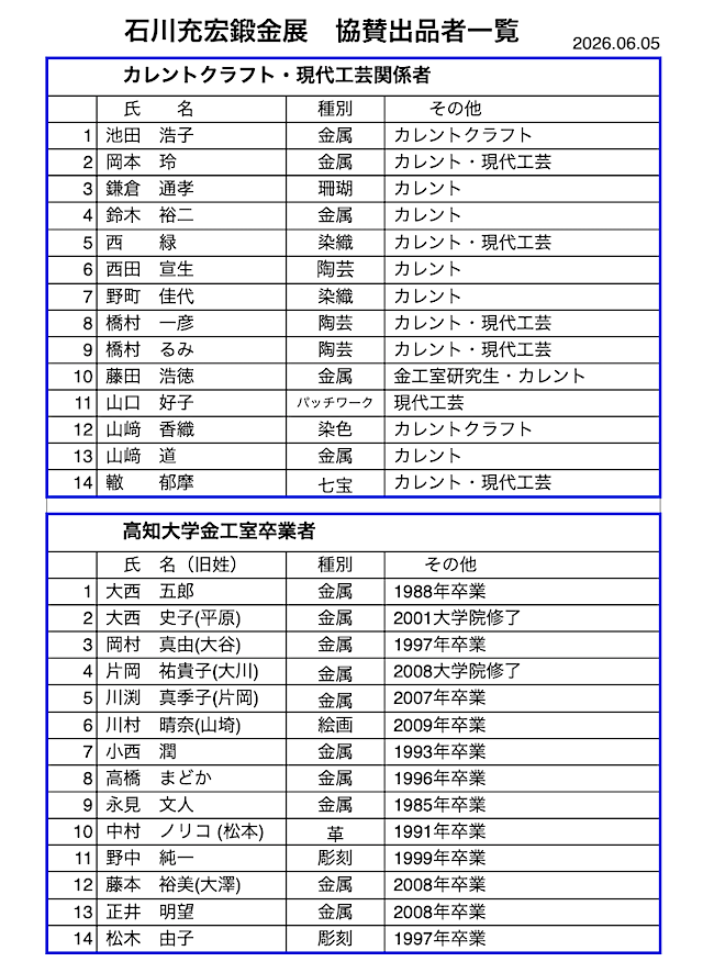 Fellow2026as.png：2026石川充宏鍛金展ご案内 